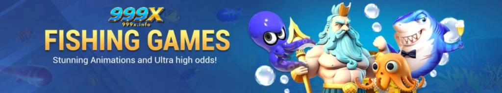 999X Browse multiple fishing game providers in one easy to access lobby
