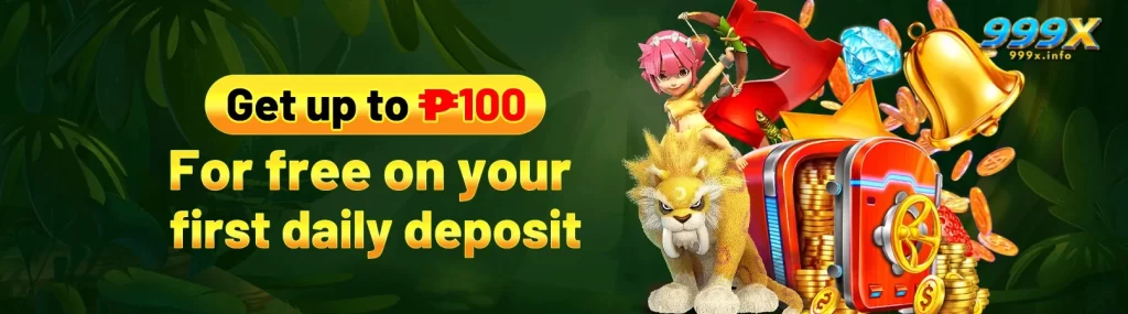 999X daily free rewards promotion highlighting regular bonuses and gifts for active users